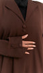 Abaya blazer marron -2