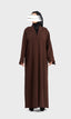 Abaya blazer marron -3