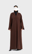 Abaya blazer marron -1